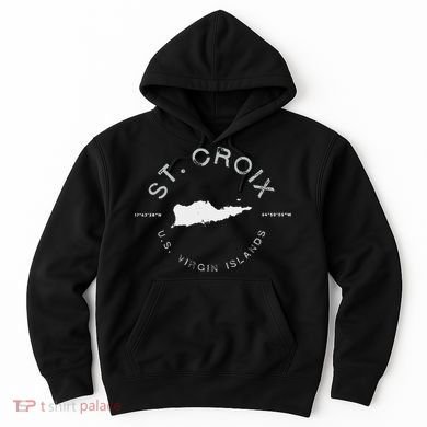 St. Croix Usvi Graphic Vintage Retro Hoodie