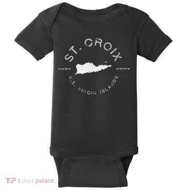 St. Croix Usvi Graphic Vintage Retro Baby Bodysuit