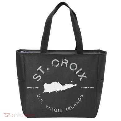 St. Croix Usvi Graphic Vintage Retro Tote Bag