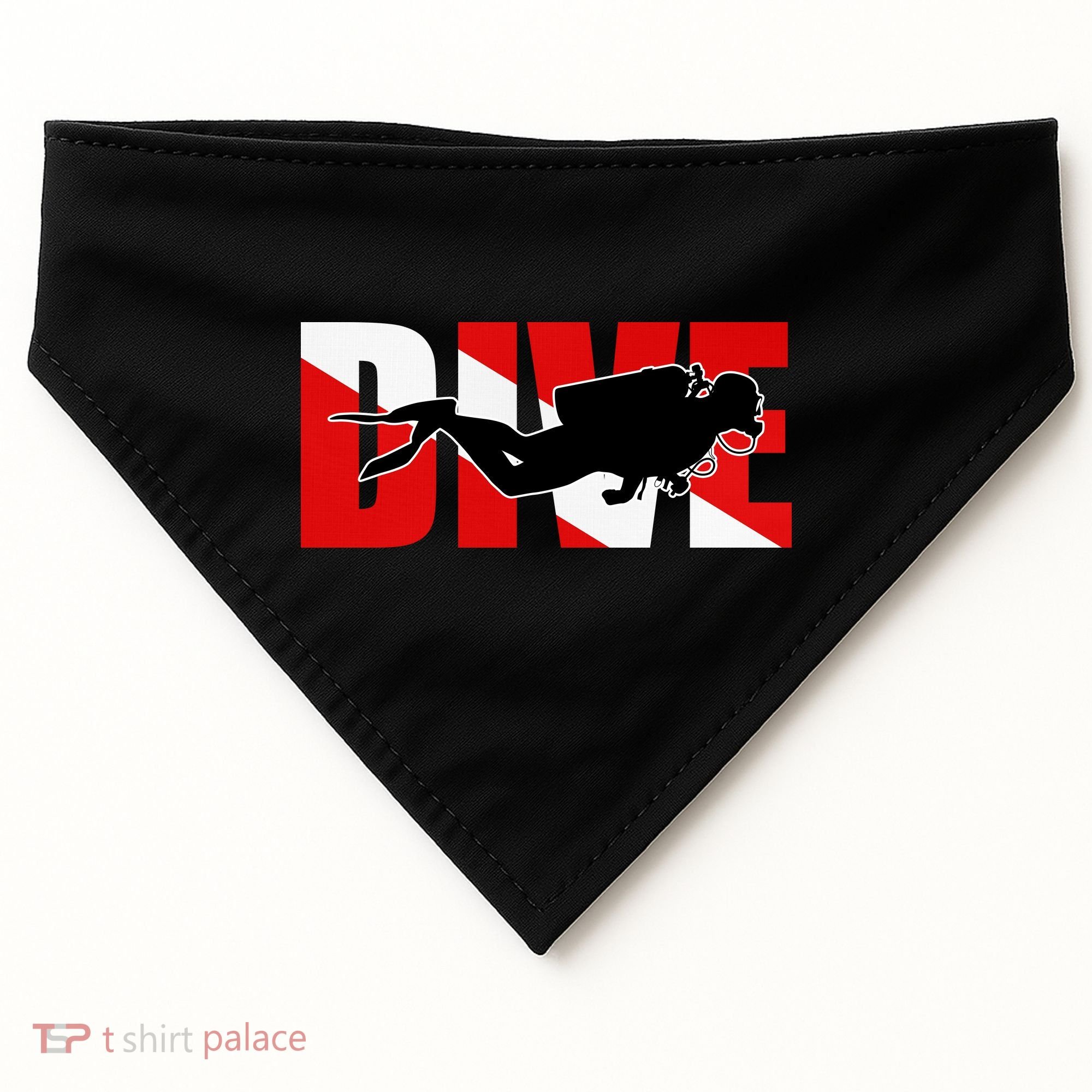 Scuba Dive Logo USA-Made Doggie Bandana