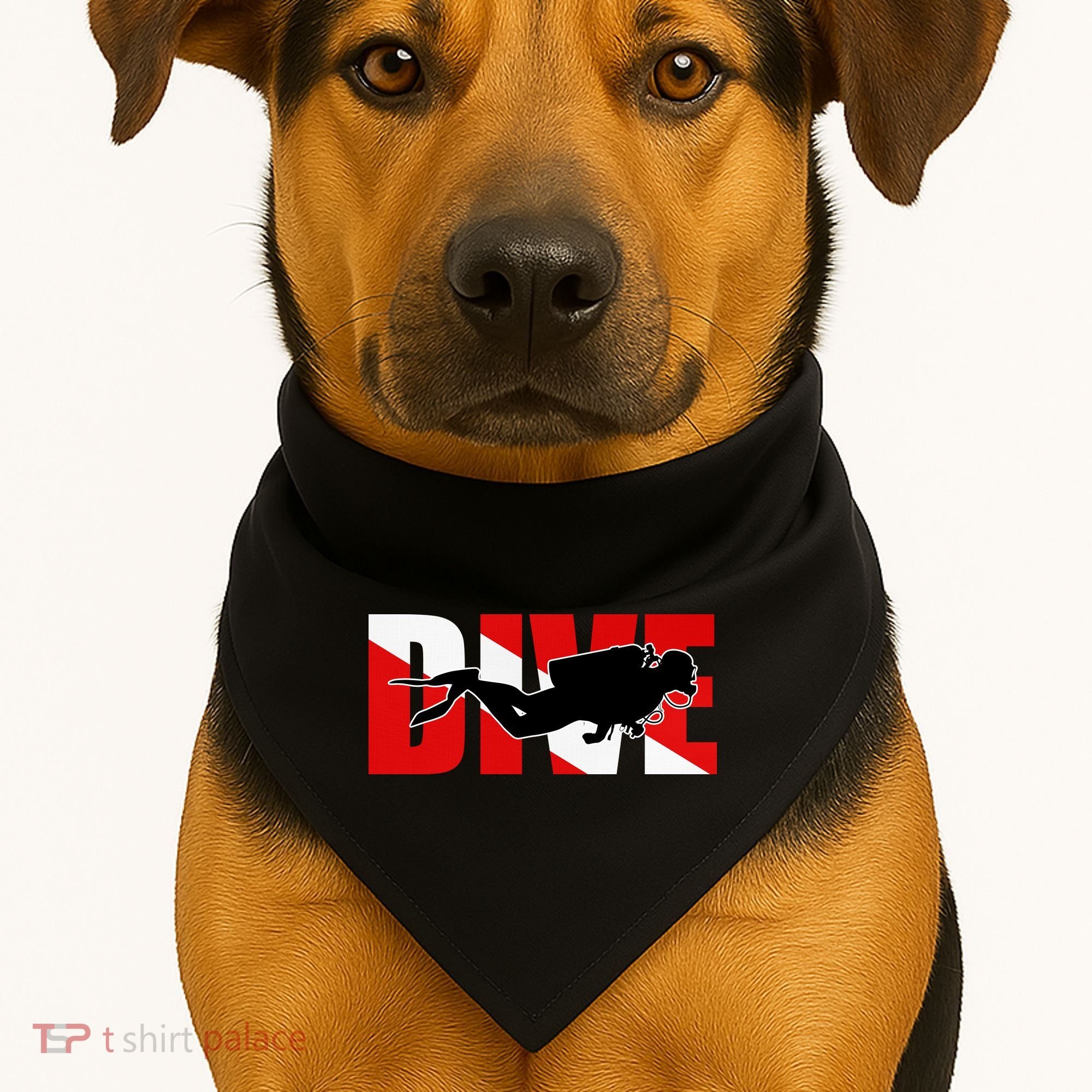 Scuba Dive Logo USA-Made Doggie Bandana
