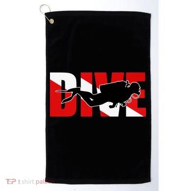 Scuba Dive Logo Golf Towel