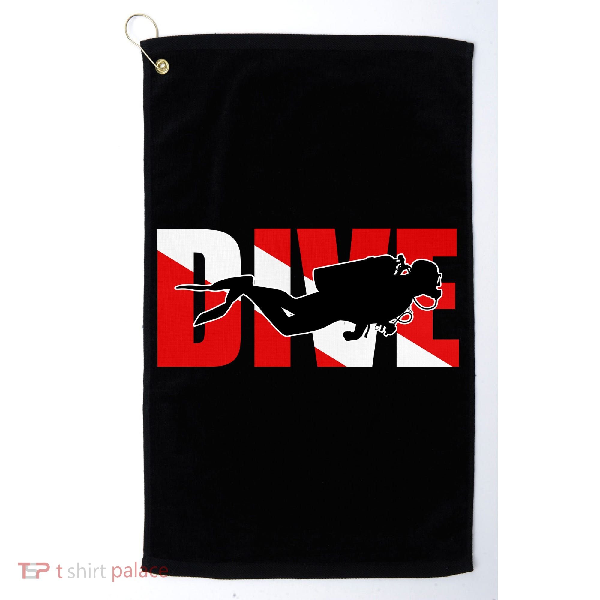 Scuba Dive Logo Golf Towel