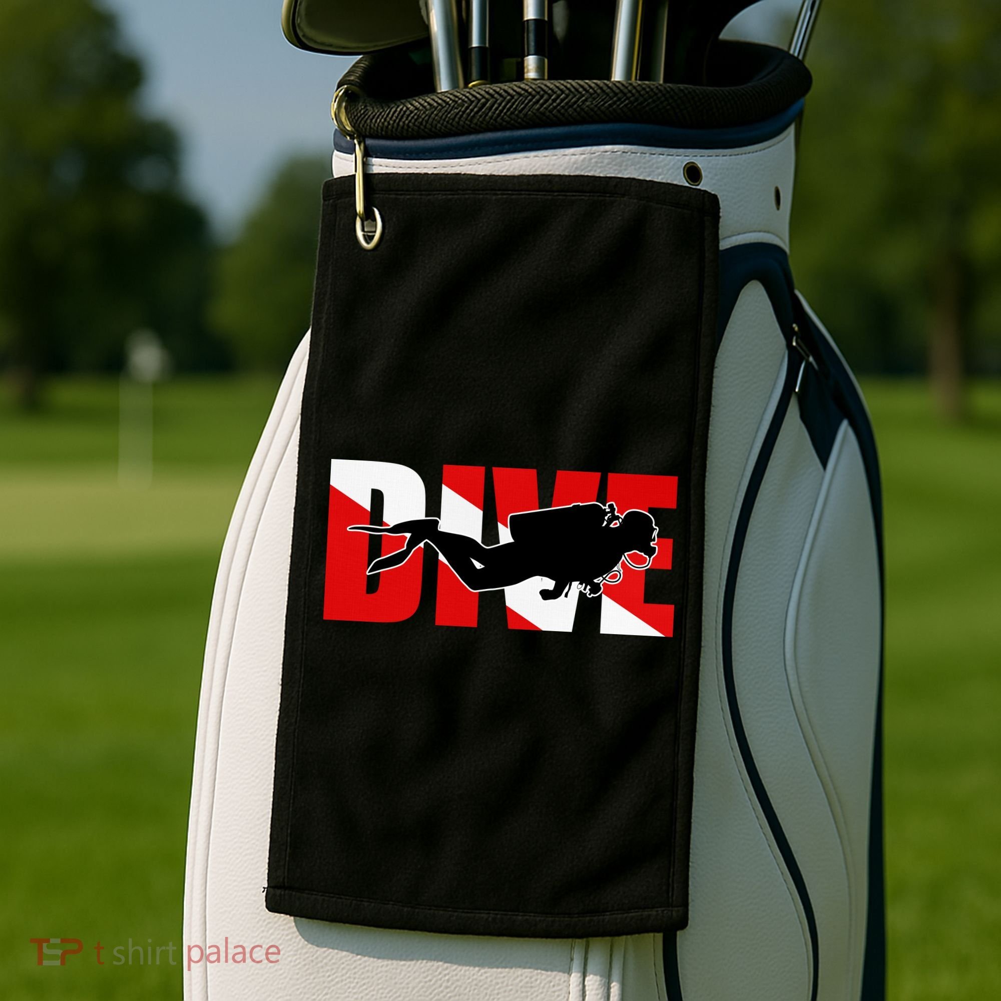 Scuba Dive Logo Golf Towel