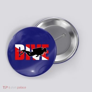 Scuba Dive Logo Button