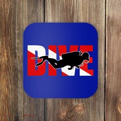 Scuba Dive Logo Coaster