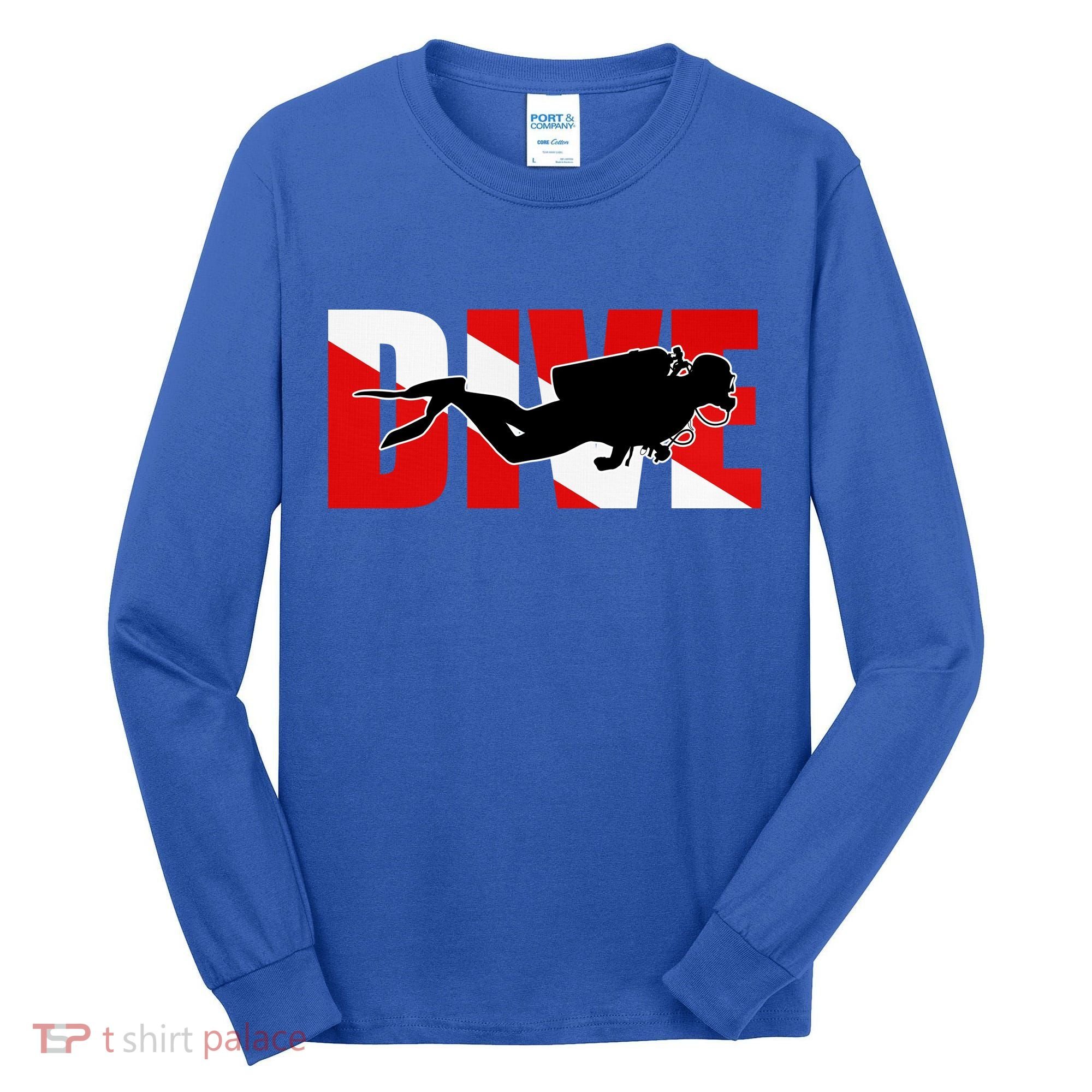 Scuba Dive Logo Tall Long Sleeve Shirt