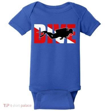 Scuba Dive Logo Baby Bodysuit