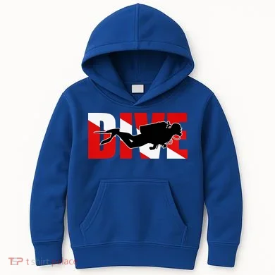 Scuba Dive Logo Kids Hoodie