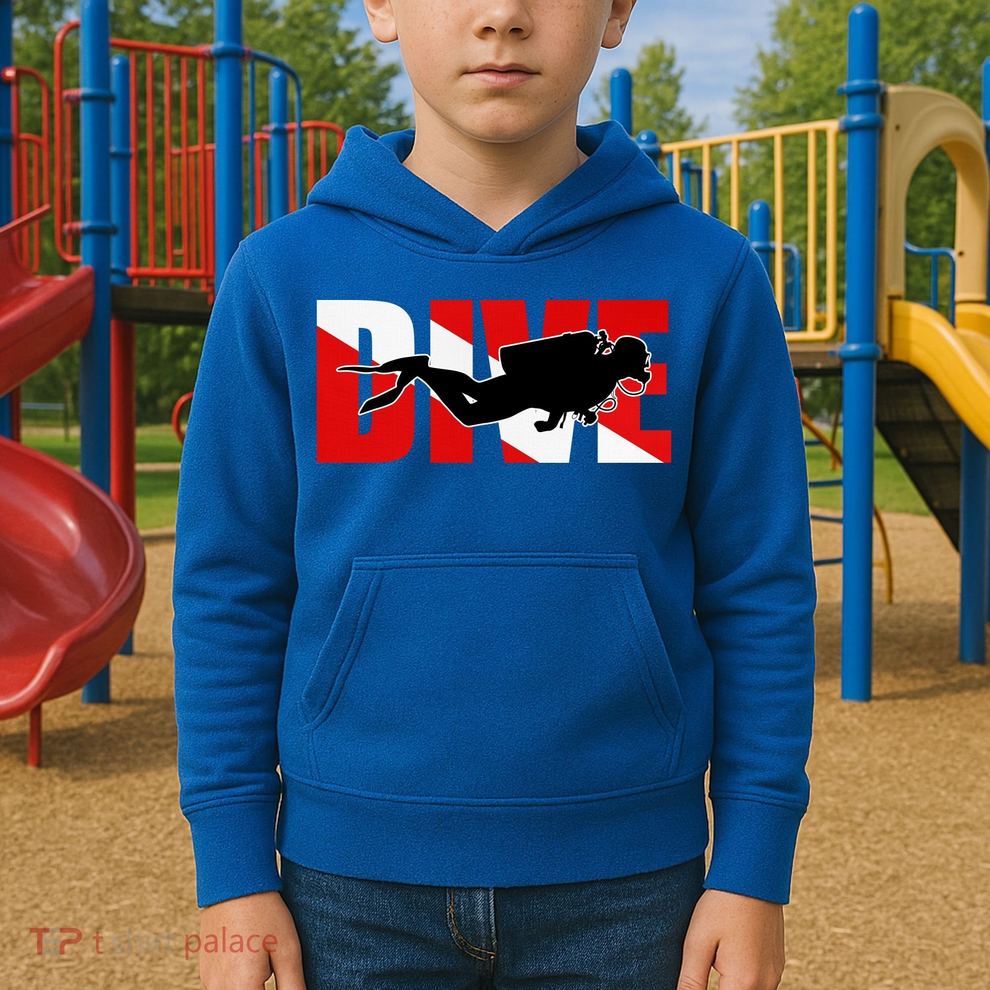 Scuba Dive Logo Kids Hoodie
