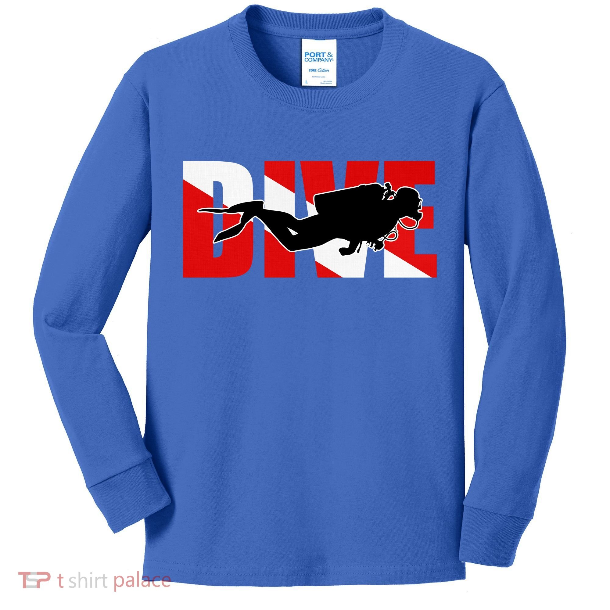 Scuba Dive Logo Kids Long Sleeve Shirt