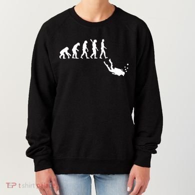 Scuba Diver Evolution Women's Sweatshirt
