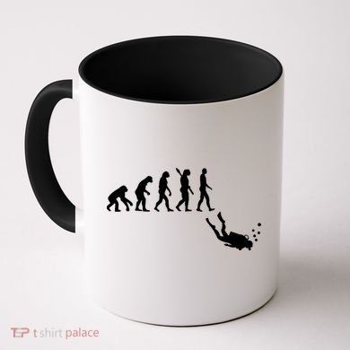 Scuba Diver Evolution Coffee Mug