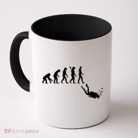 Scuba Diver Evolution Coffee Mug thumb 0