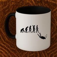 Scuba Diver Evolution Coffee Mug thumb 2