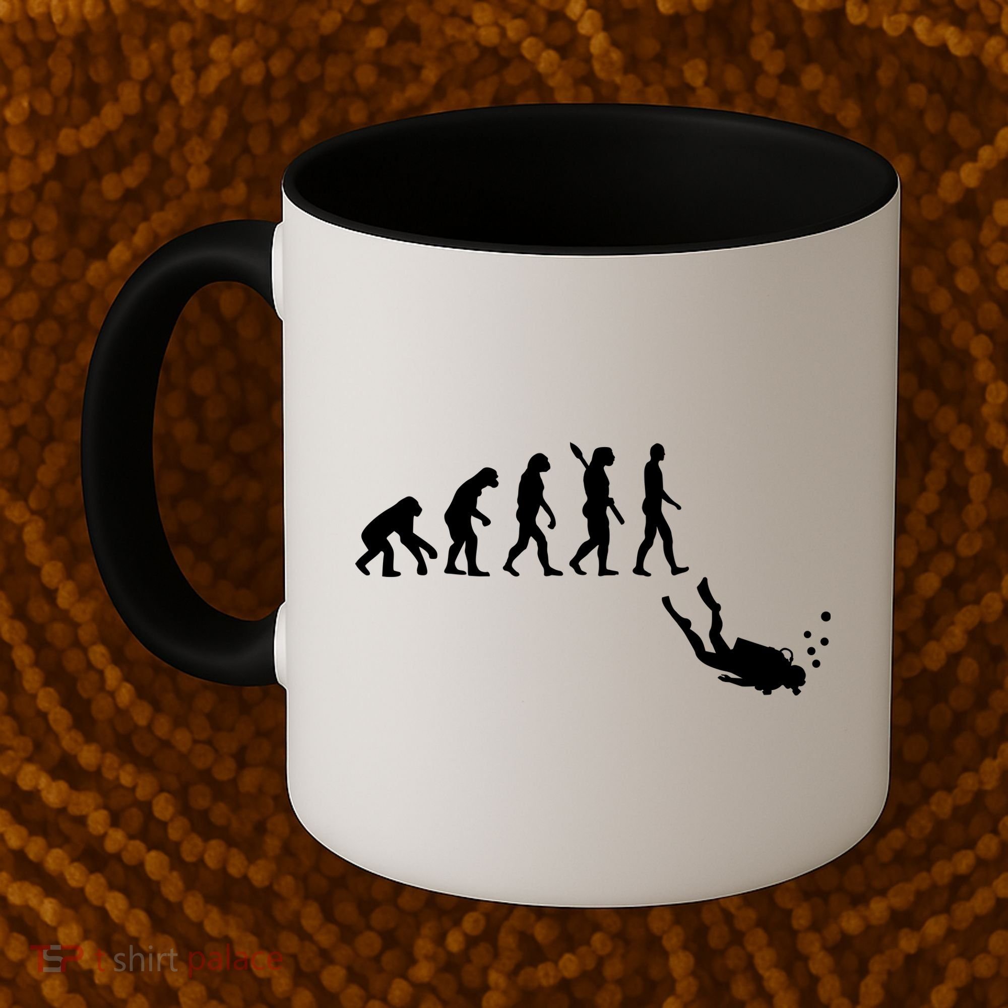 Scuba Diver Evolution Coffee Mug