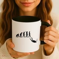 Scuba Diver Evolution Coffee Mug thumb 3