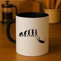 Scuba Diver Evolution Coffee Mug thumb 4