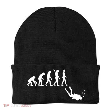Scuba Diver Evolution Beanie