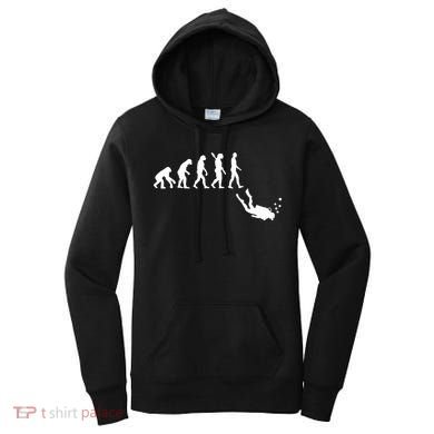 Scuba Diver Evolution Women's Hoodie