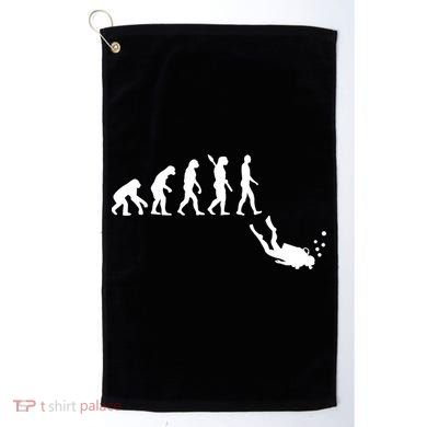 Scuba Diver Evolution Golf Towel