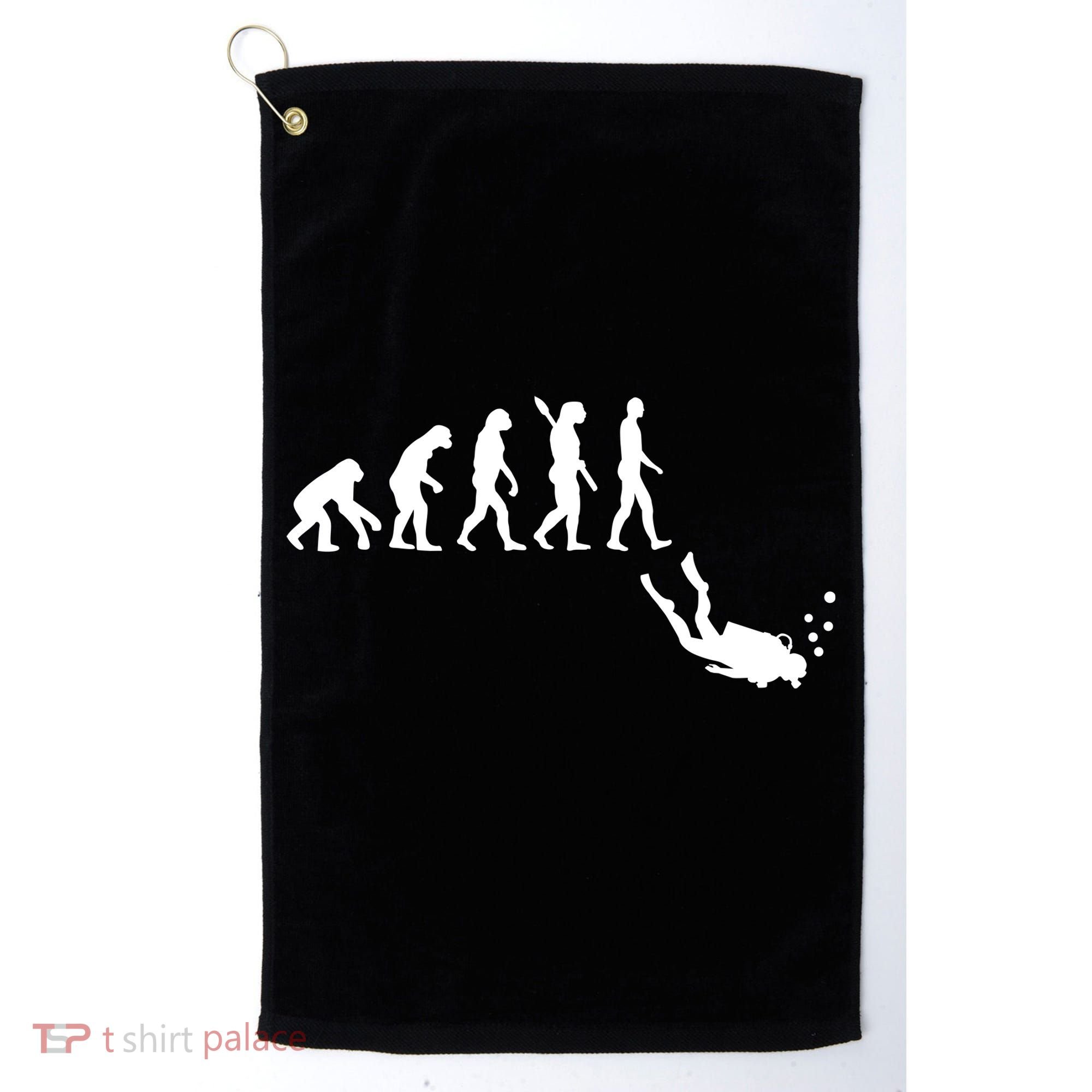 Scuba Diver Evolution Golf Towel