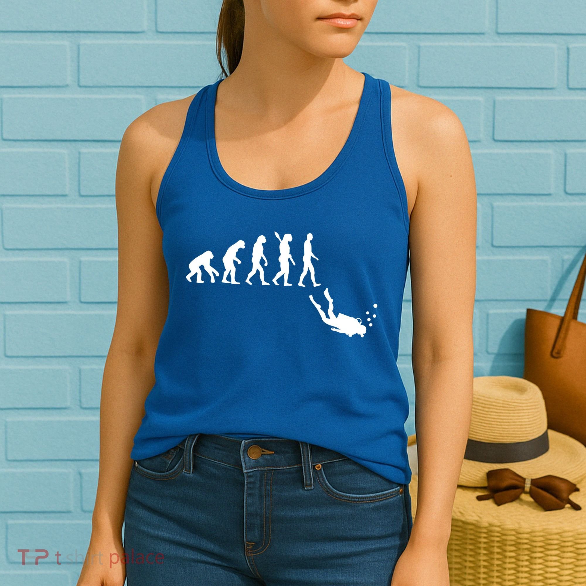 Scuba Diver Evolution Women's Tank Top