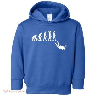 Scuba Diver Evolution Toddler Hoodie