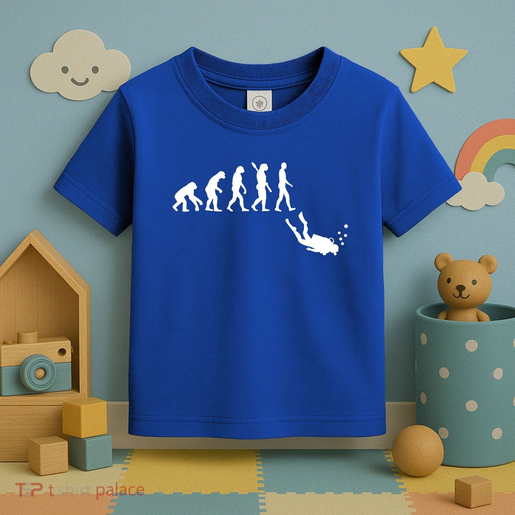 Scuba Diver Evolution Toddler T-Shirt