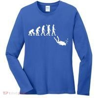 Scuba Diver Evolution Women's Long Sleeve Shirt thumb 0