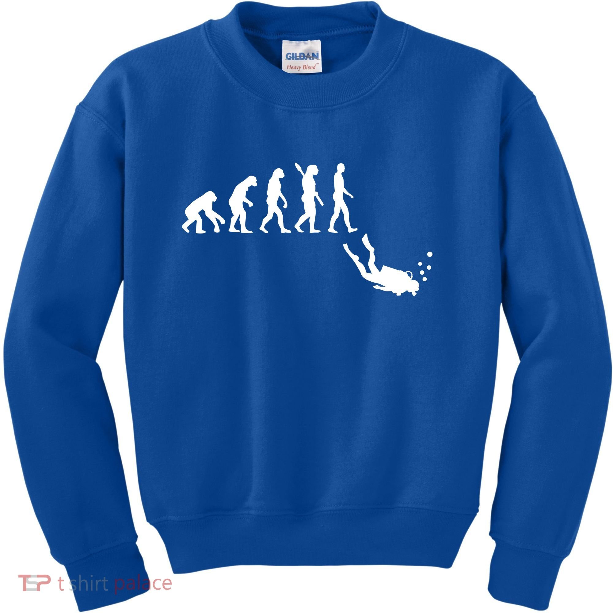 Scuba Diver Evolution Kids Sweatshirt