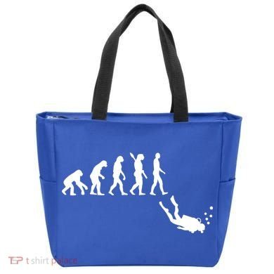 Scuba Diver Evolution Tote Bag