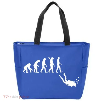 Scuba Diver Evolution Tote Bag