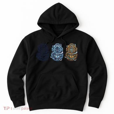 Scuba Diver Vintage Hoodie