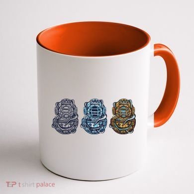 Scuba Diver Vintage Coffee Mug back