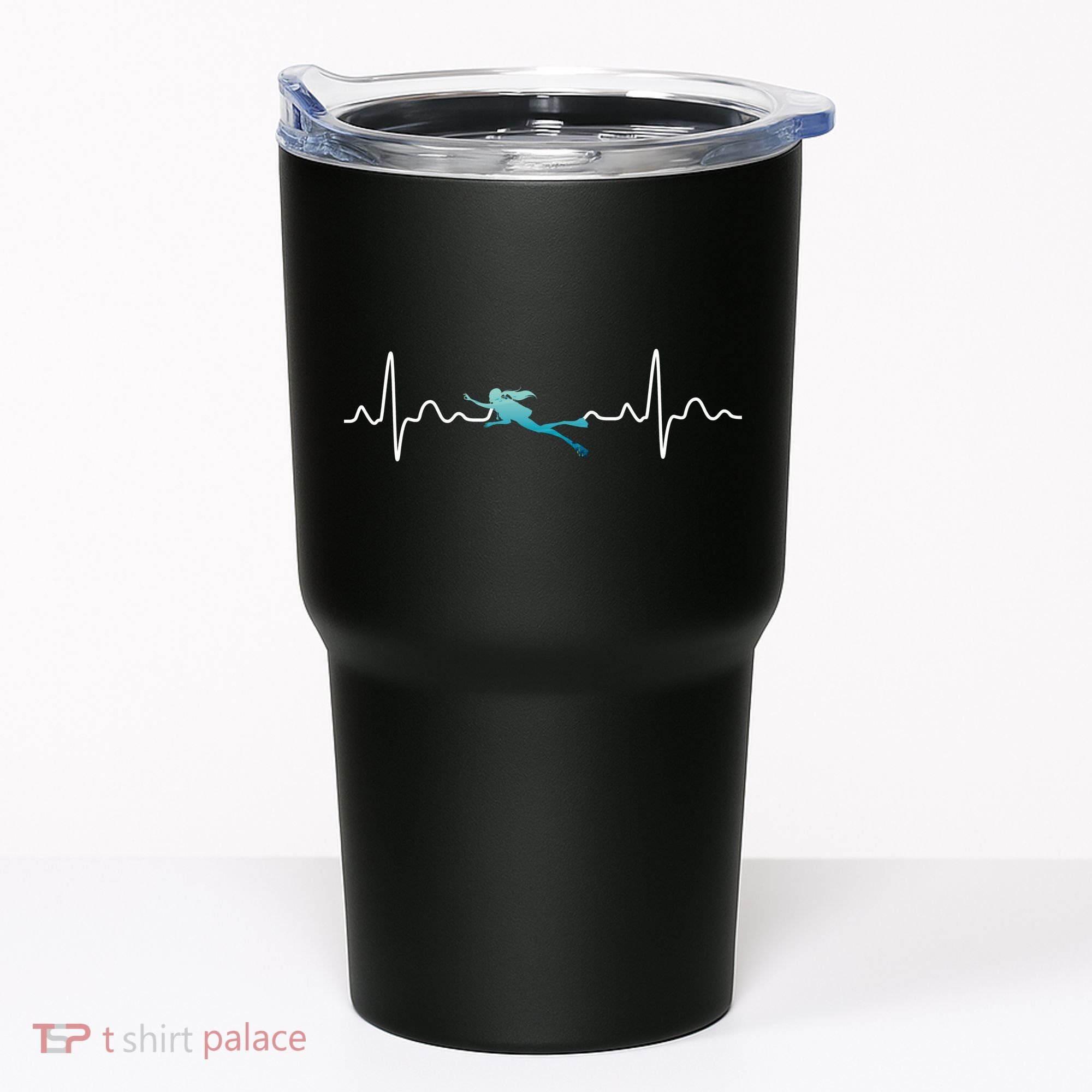 Scuba Diving Heartbeat Pulse Tumbler