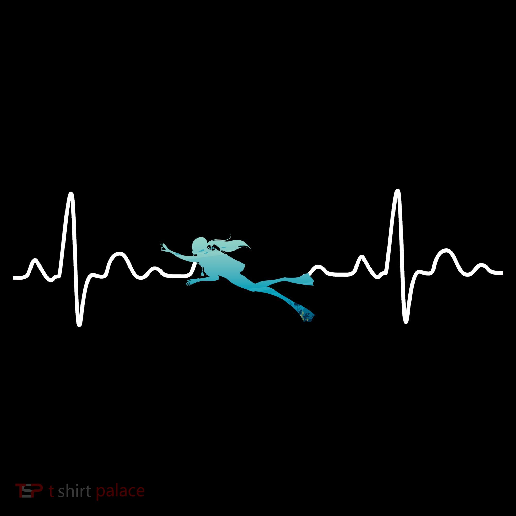 Scuba Diving Heartbeat Pulse Ornament