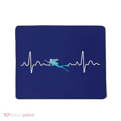 Scuba Diving Heartbeat Pulse Mousepad