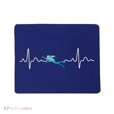 Scuba Diving Heartbeat Pulse Mousepad
