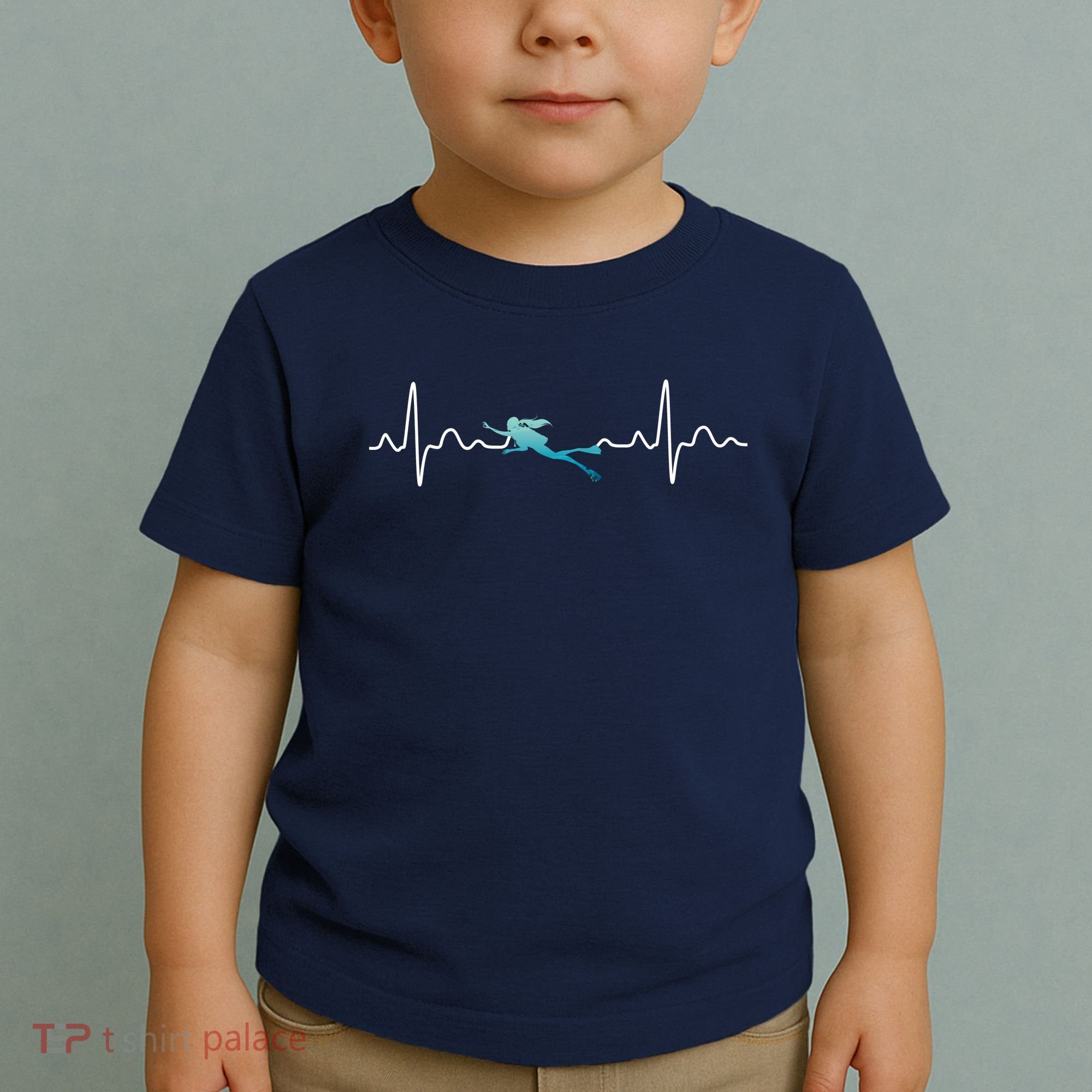 Scuba Diving Heartbeat Pulse Toddler T-Shirt