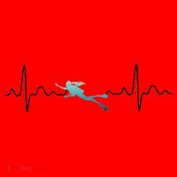 Scuba Diving Heartbeat Pulse Santa Hat thumb 1