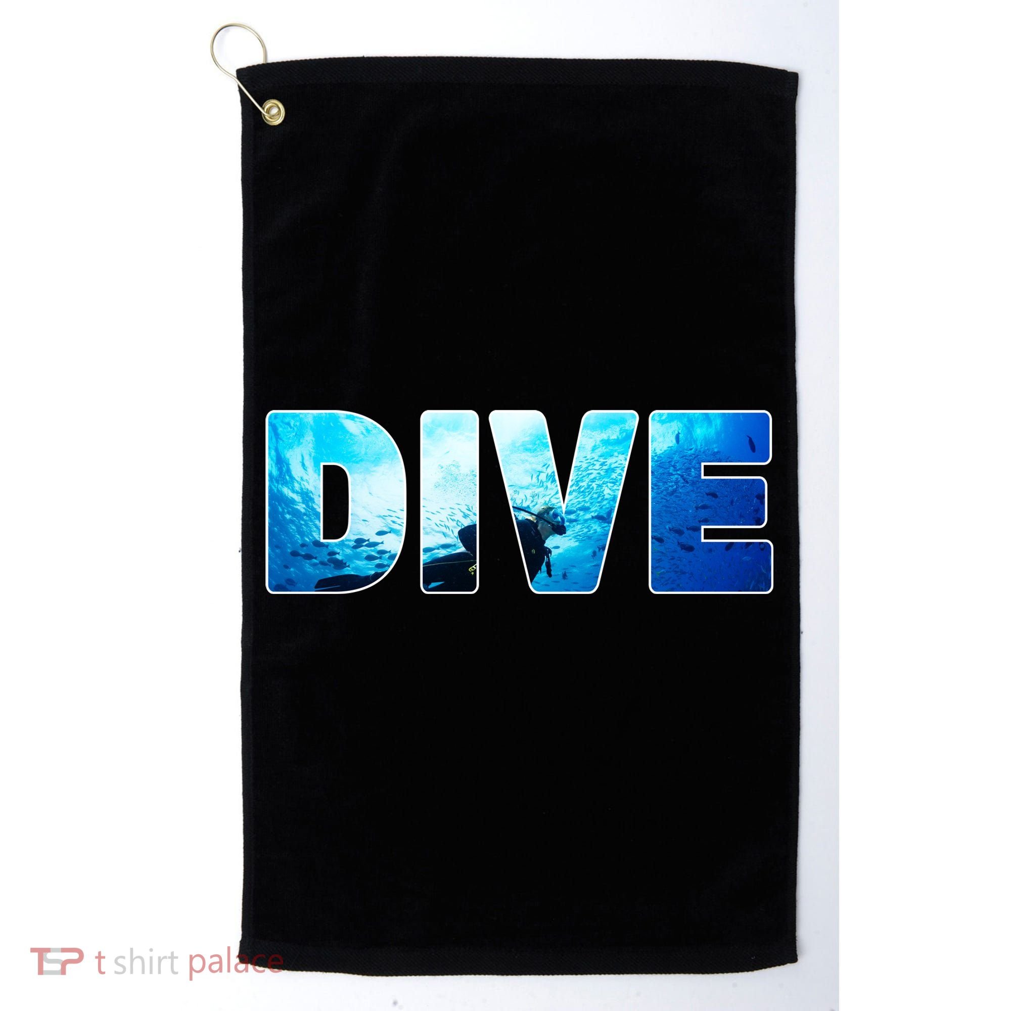 Scuba Diving Ocean Golf Towel