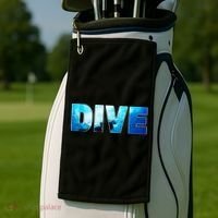 Scuba Diving Ocean Golf Towel thumb 2
