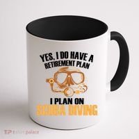 Scuba Diving Retirement Plan Coffee Mug thumb 1