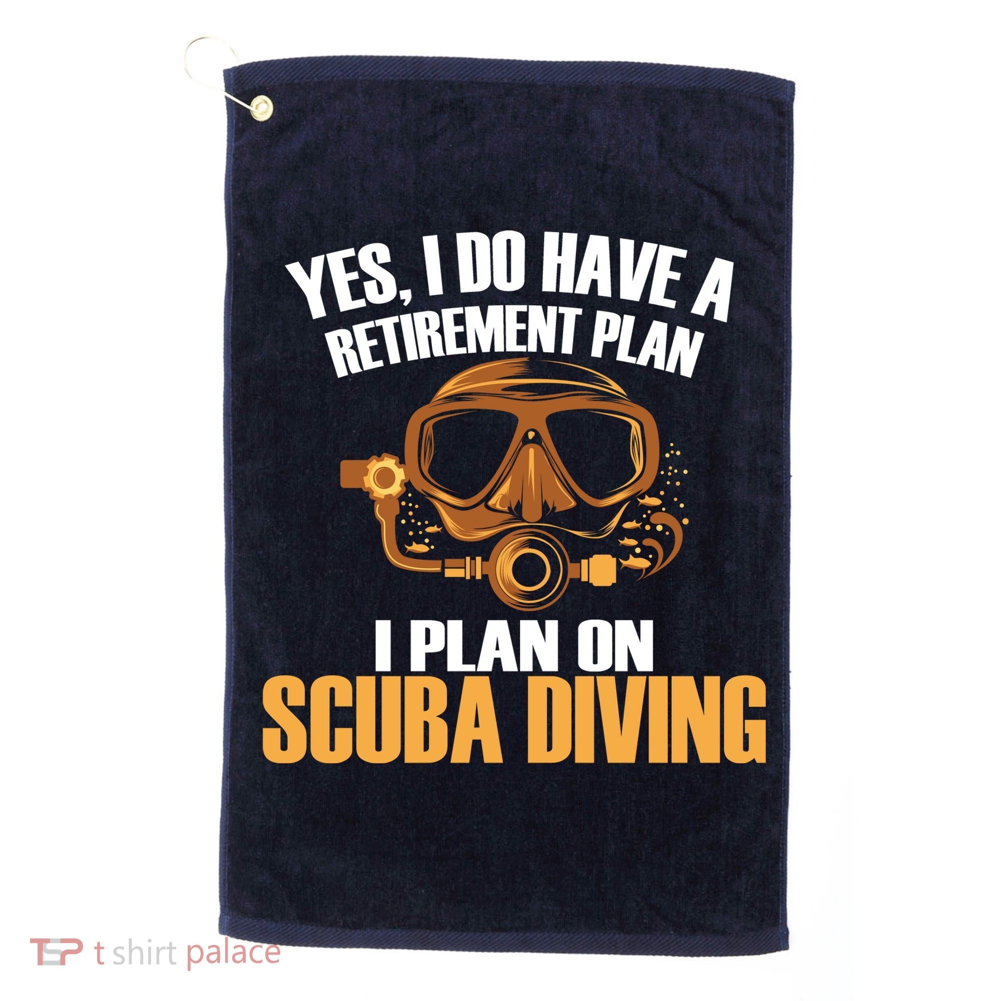 Scuba Diving Retirement Plan Golf Towel