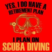 Scuba Diving Retirement Plan Santa Hat thumb 1