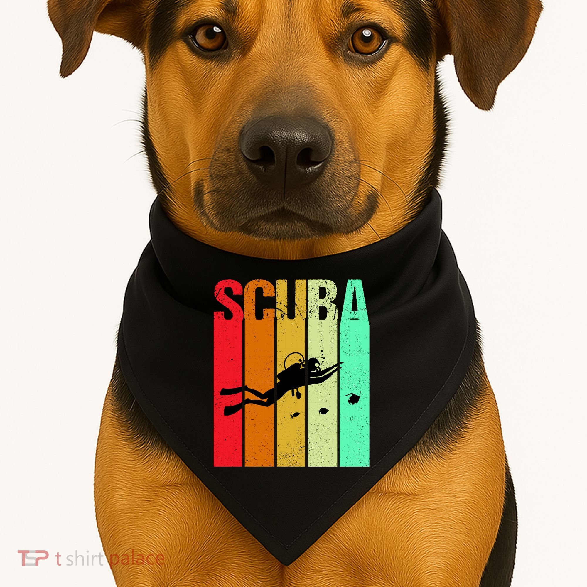 Scuba Retro USA-Made Doggie Bandana