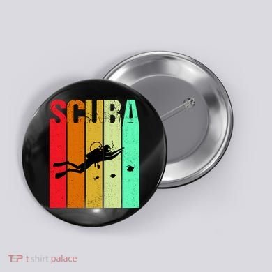 Scuba Retro Button