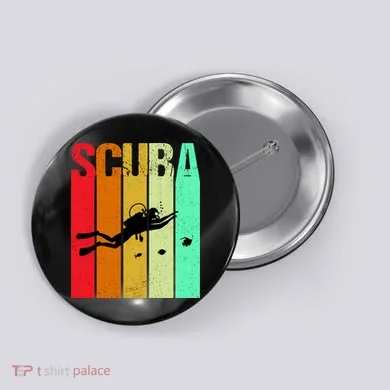 Scuba Retro Button