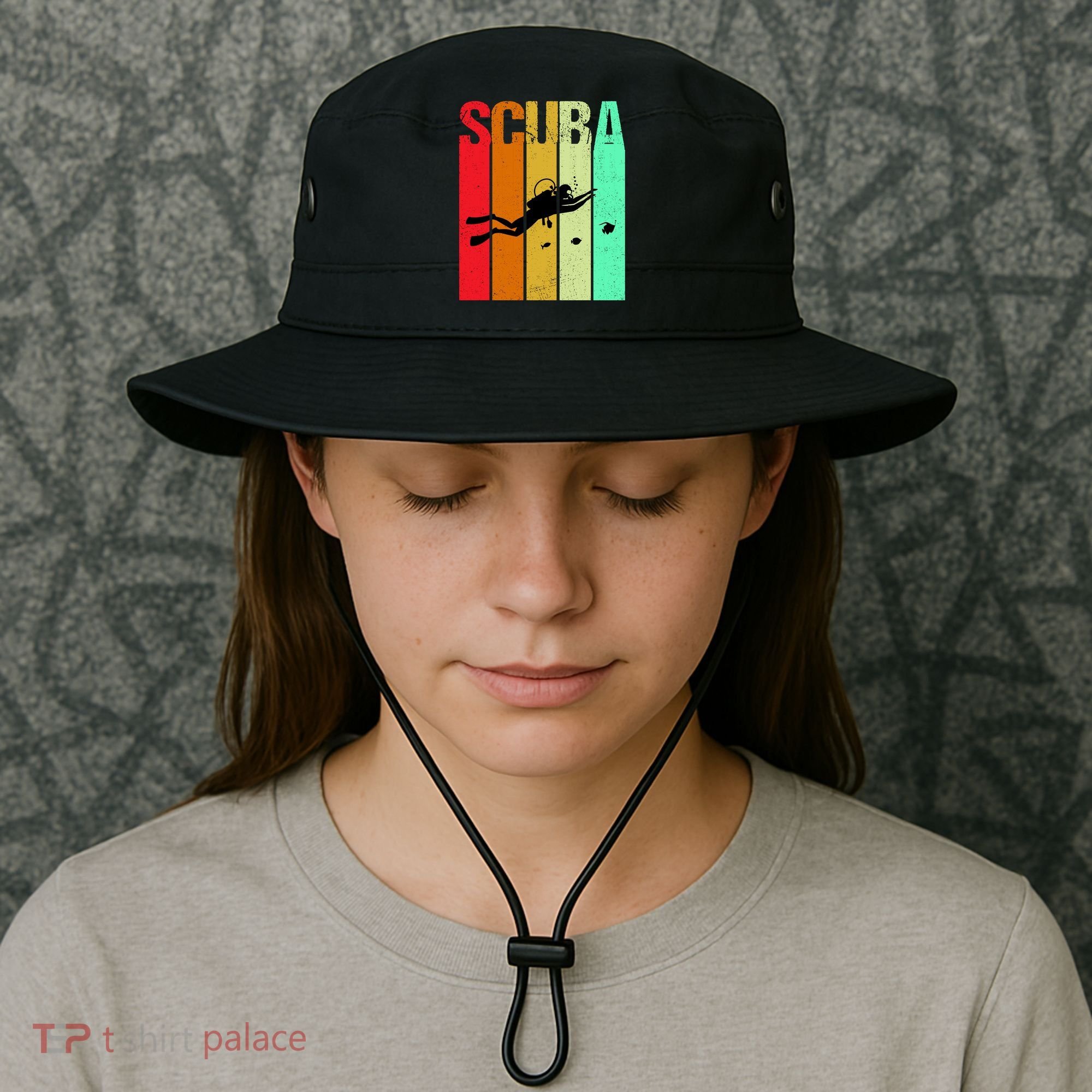 Scuba Retro Bucket Hat